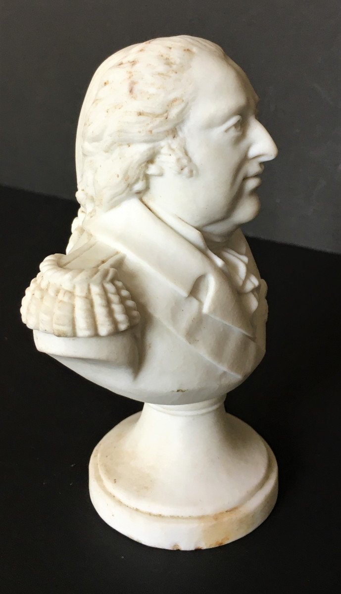 Louis XVIII Bust In Biscuit, Restoration Period, Legitimism-photo-2