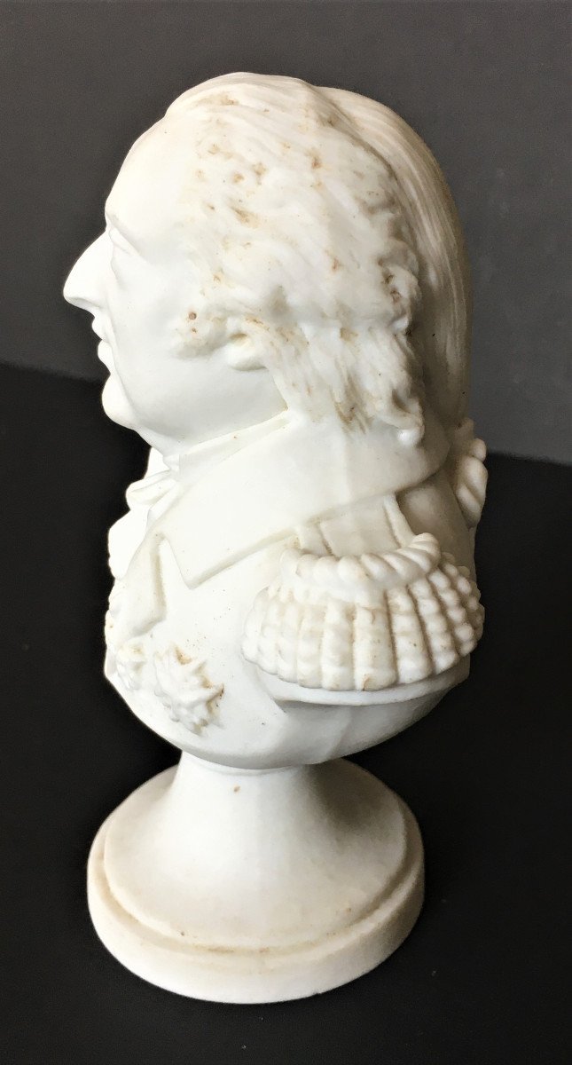 Louis XVIII Bust In Biscuit, Restoration Period, Legitimism-photo-4