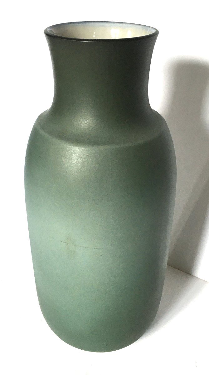 Cibourre, Rf, Rodolphe Fischer, 50s/60s Large Ceramic Vase-photo-6