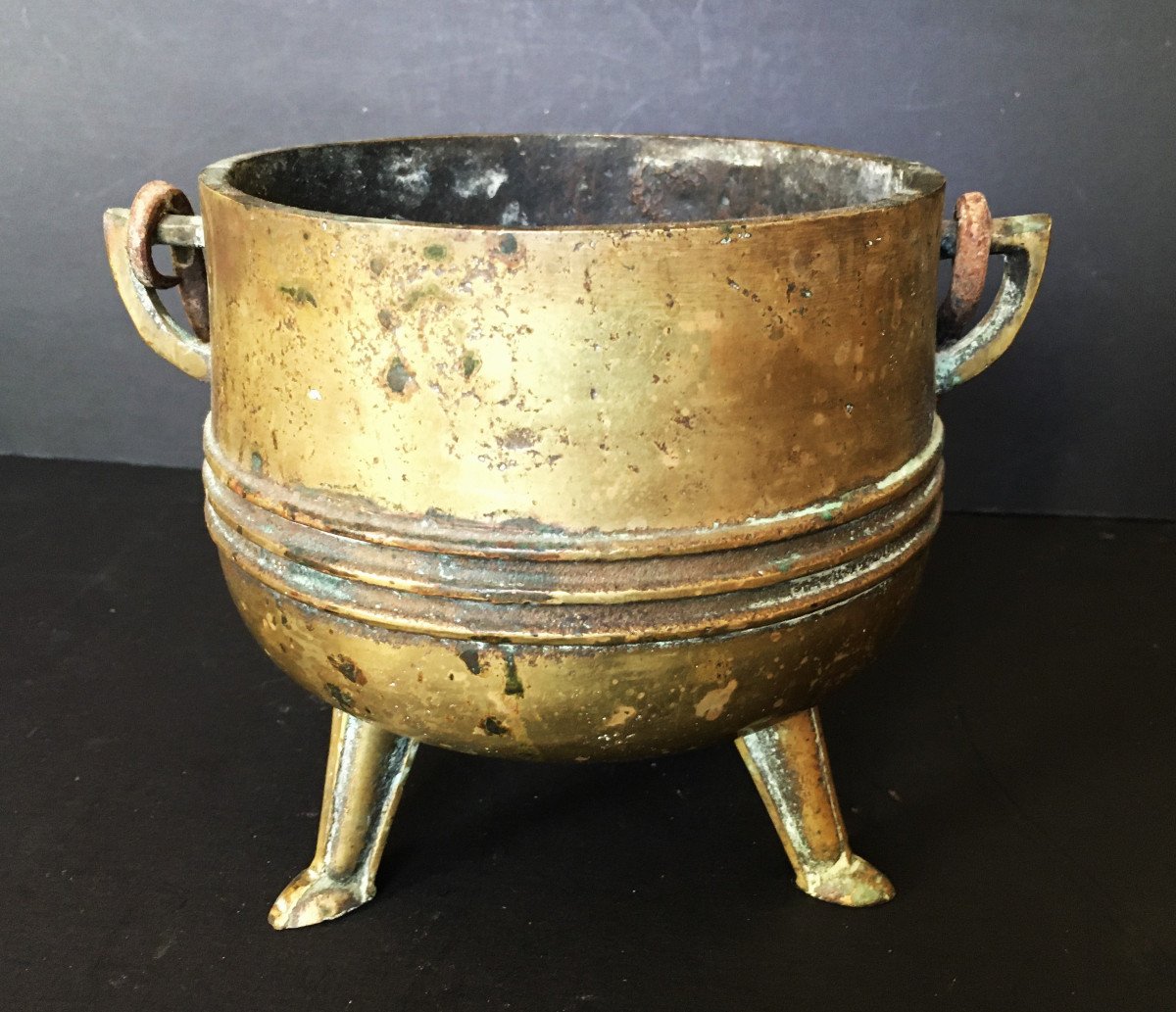 Cauldron, Pot, High Period In Bronze (16th Or 17th Century)-photo-4