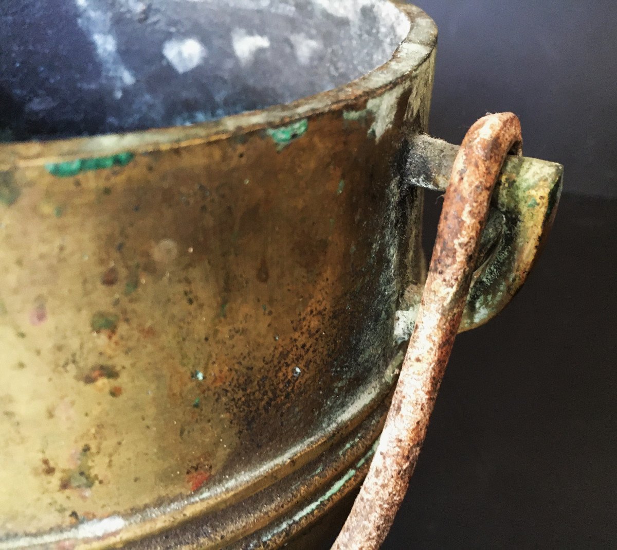 Cauldron, Pot, High Period In Bronze (16th Or 17th Century)-photo-7