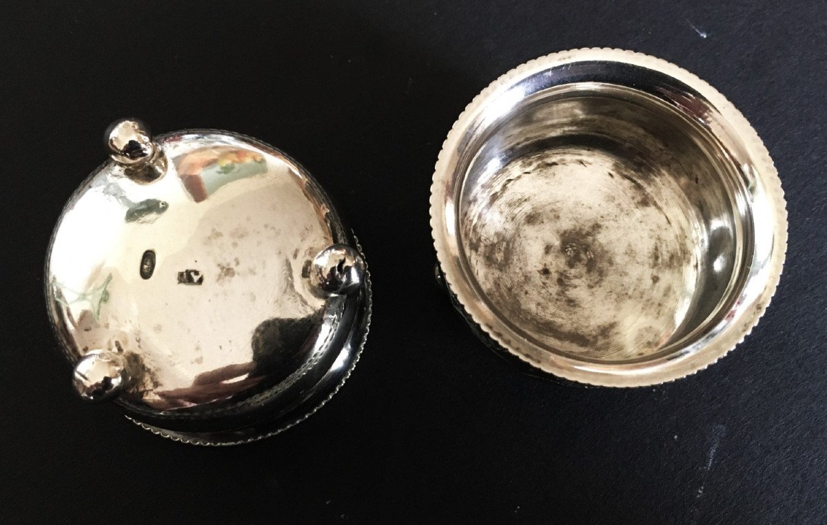 Imperial Russia, Pair Of Silver Salt Cellars -photo-2