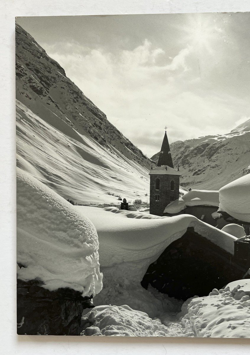 Bernard Grange Born In 1951, Photography, Village In The Alps Under The Snow-photo-2