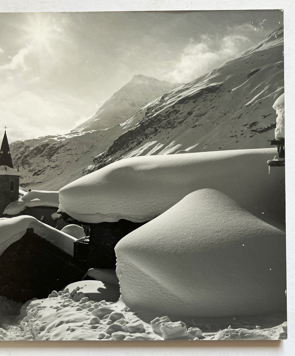 Bernard Grange Born In 1951, Photography, Village In The Alps Under The Snow-photo-3