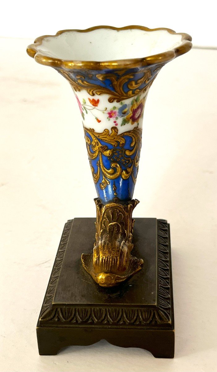 Rhython In Porcelain And Gilt Bronze From The Charles X Period-photo-3