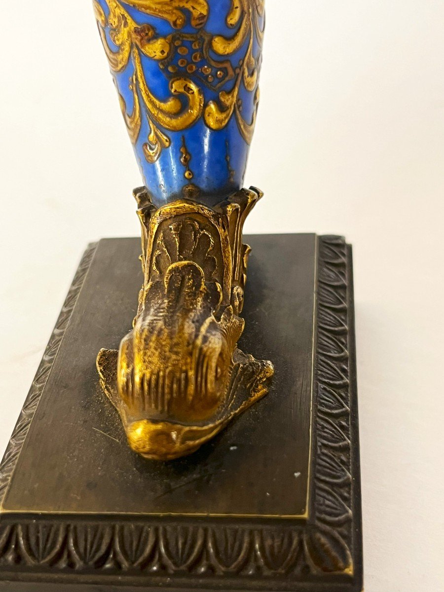 Rhython In Porcelain And Gilt Bronze From The Charles X Period-photo-4