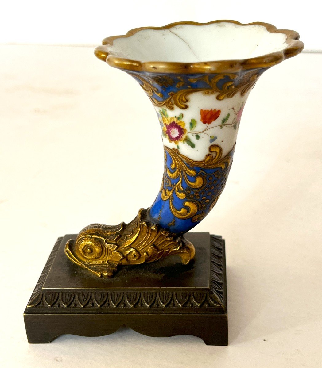 Rhython In Porcelain And Gilt Bronze From The Charles X Period-photo-1