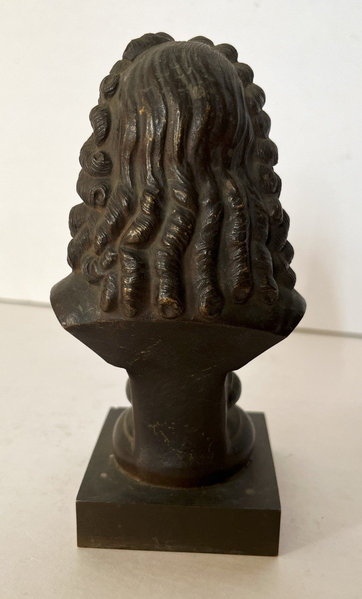 19th Century Bronze Bust Of Molière.-photo-1