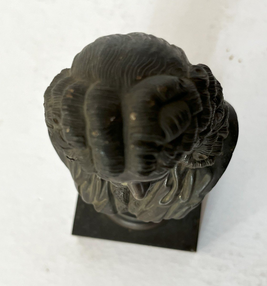 19th Century Bronze Bust Of Molière.-photo-3