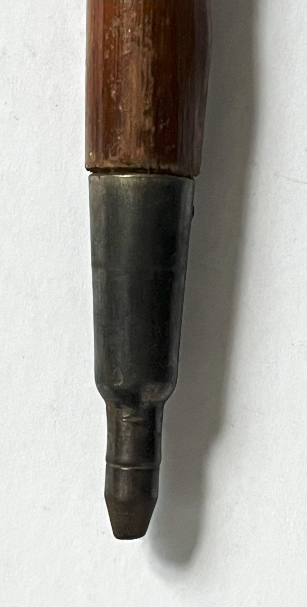 19th Century Wrought Iron Geologist's Or Mineralogist's Walk Stick-photo-3