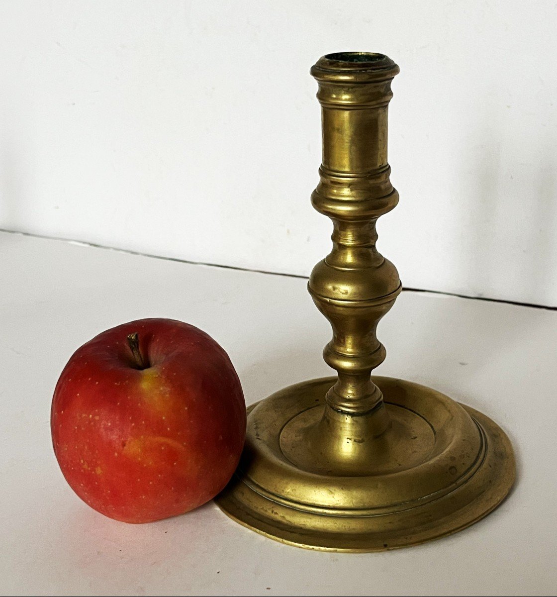 Pair Of 17th Century Brass Candlesticks-photo-7