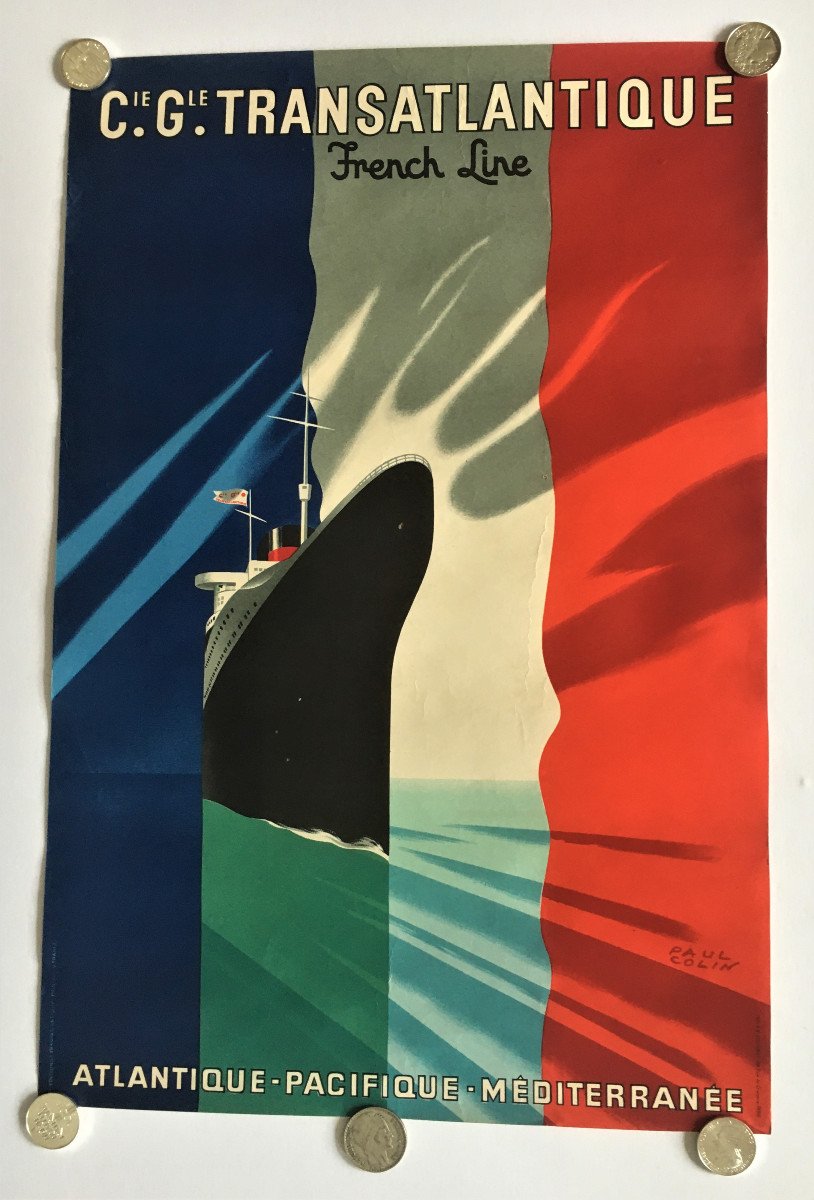 Paul Colin Poster Compagnie Gle Transatlantique