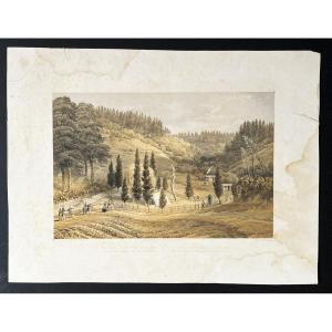 Six Prints "views Of Napoleon's Saint Helena" Circa 1859 By Lieut Fr Stack