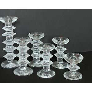 Candlesticks Festivo Timo Sarpaneva Design Finland Year 1966 Set Of 6 Pieces 