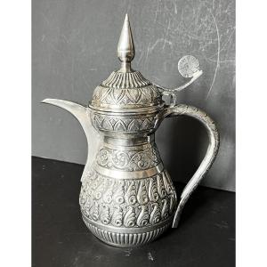 Solid Silver Coffee Pot, Islamic Art, Ottoman Empire