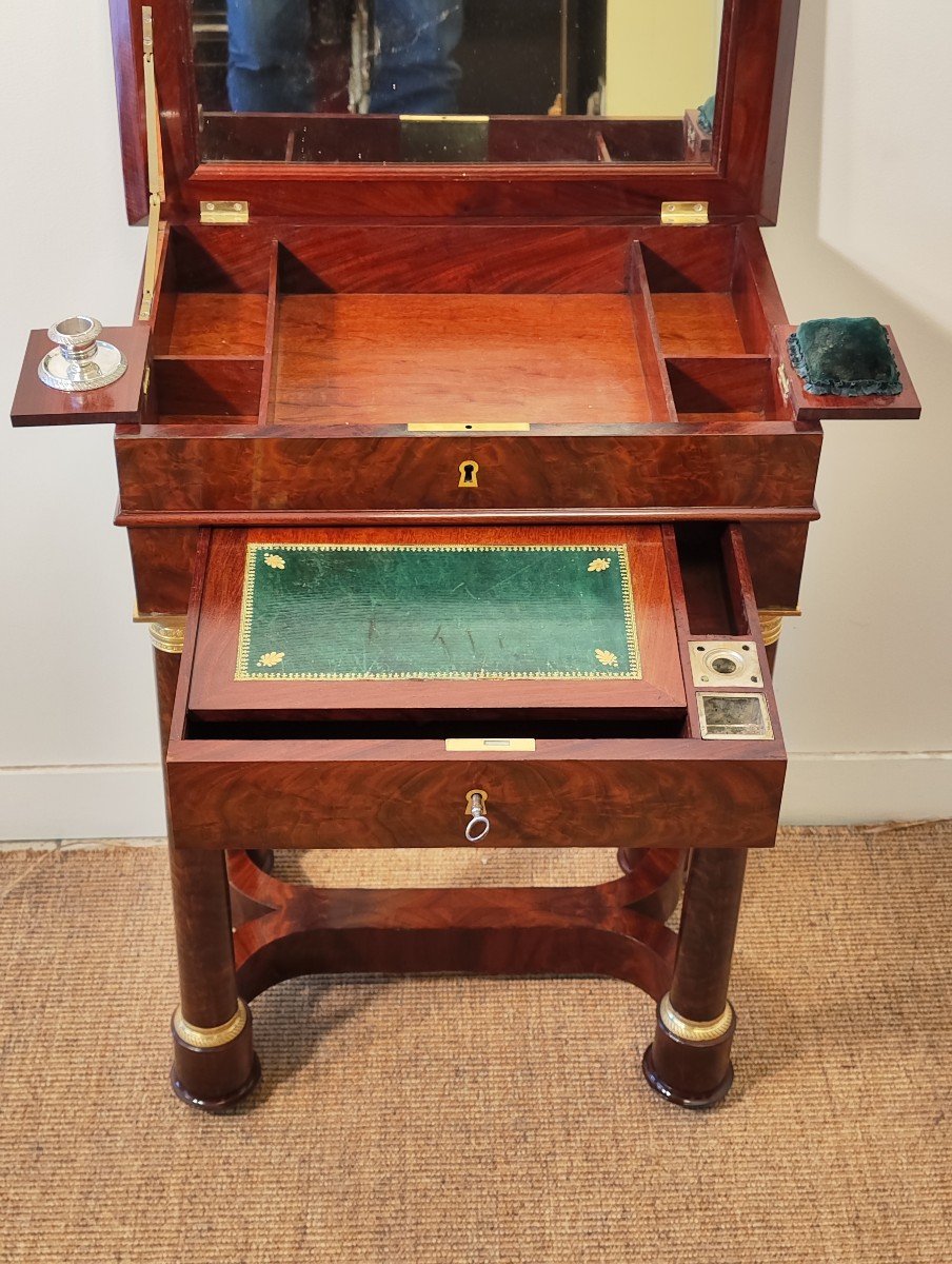 Empire Mahogany Work Table-photo-3