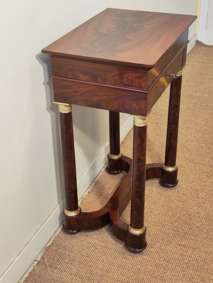 Empire Mahogany Work Table-photo-4