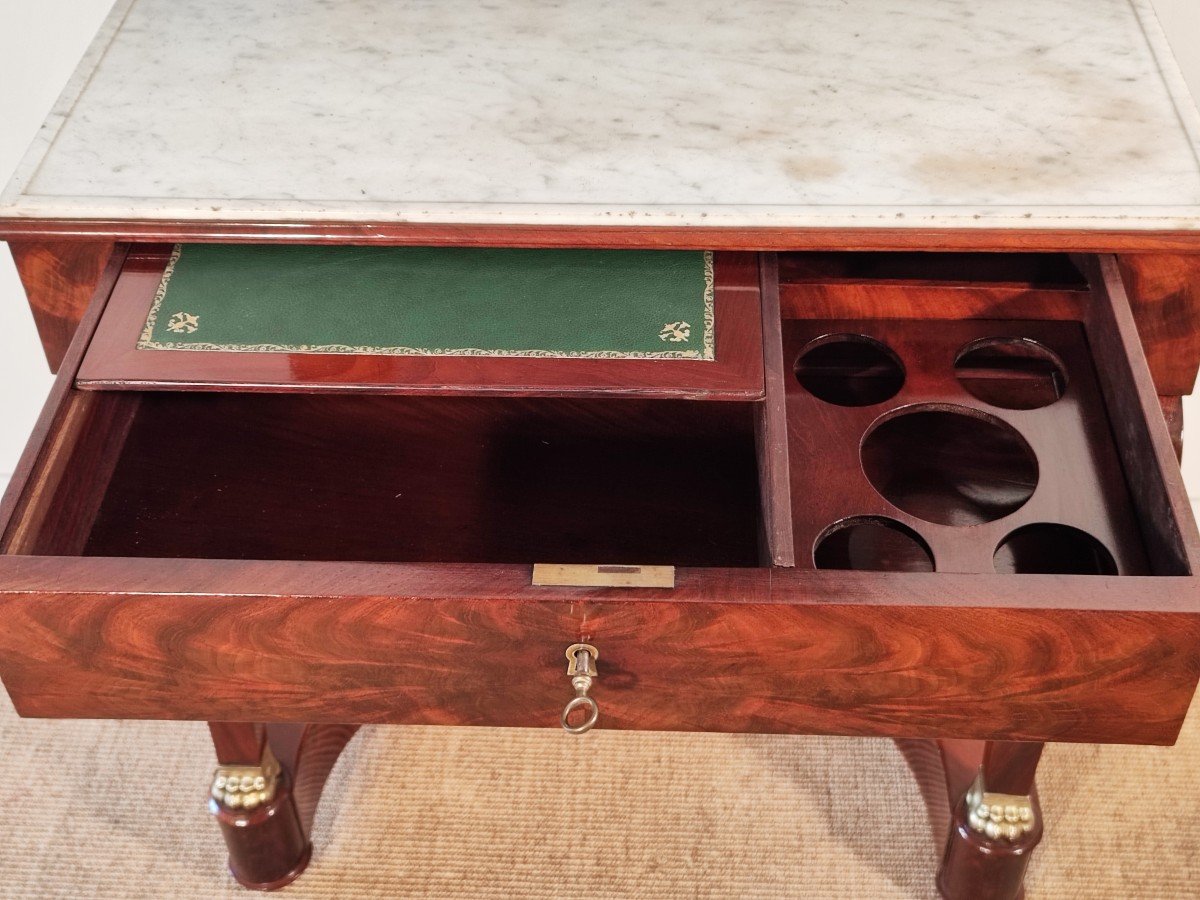 Cuban Mahogany Dressing Table, Restoration Period-photo-5