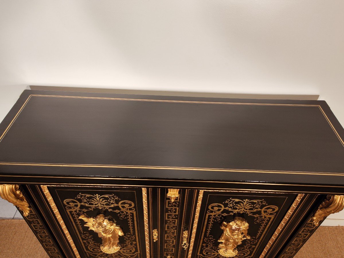 Boulle De Befort Marquetry Sideboard-photo-1