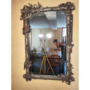 19th Century Hunting Theme Mirror