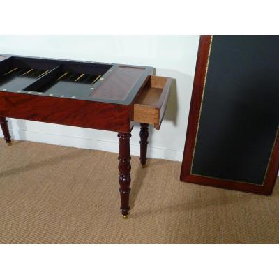 Tric Trac Table In Mahogany