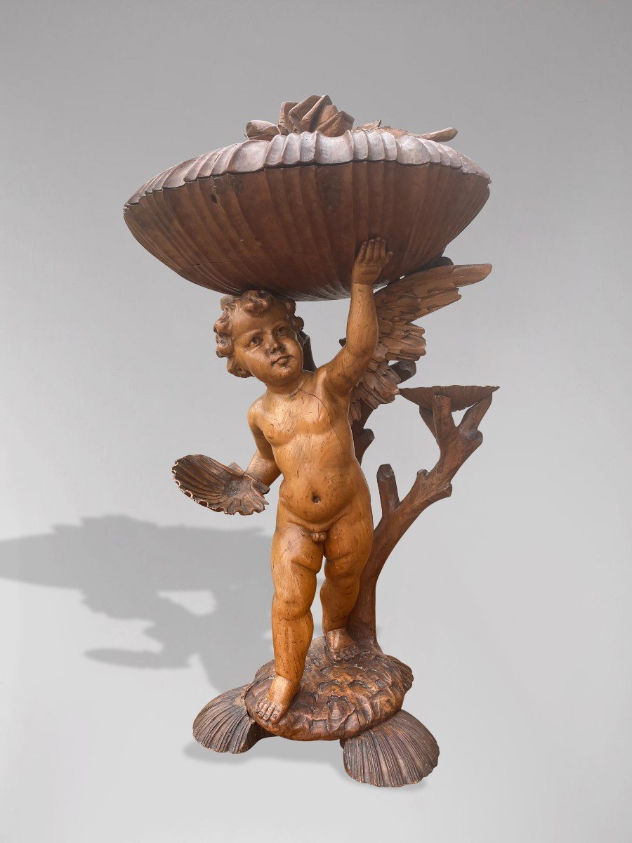 19ème Siècle, Statue De Putti De Style Baroque Italien 