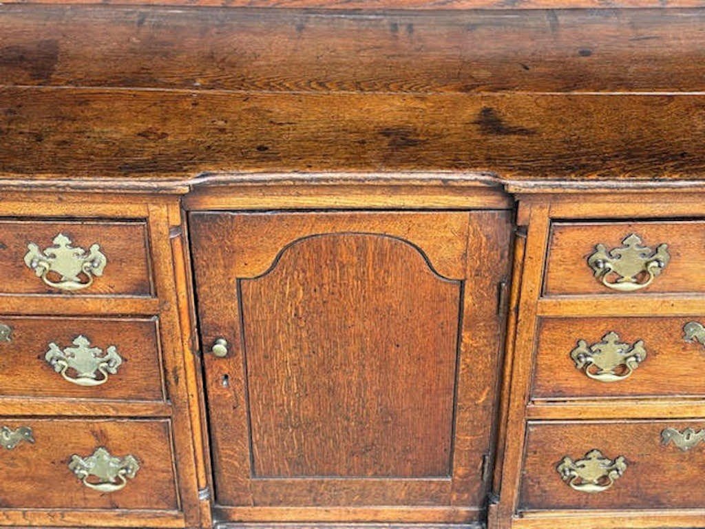 18th Century Lancashire Oak Dresser Base-photo-1