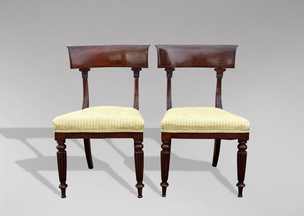 19th Century William IV Period Mahogany Side Chairs