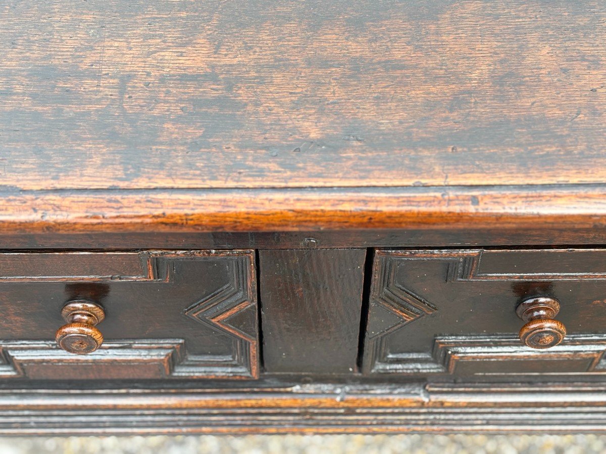 18th Century Oak Geometric Dresser-photo-6
