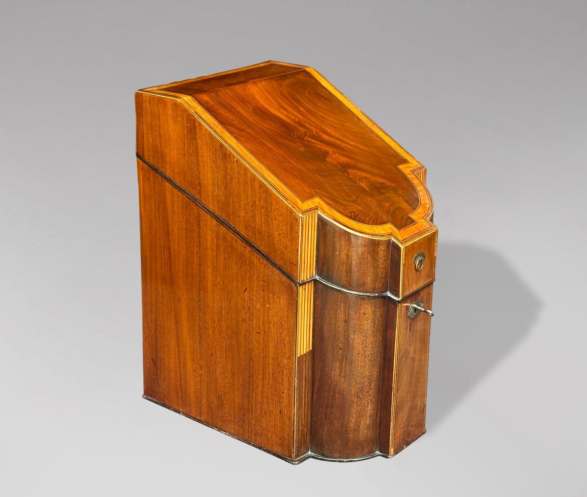 18th Century George III Period Mahogany Knife Box