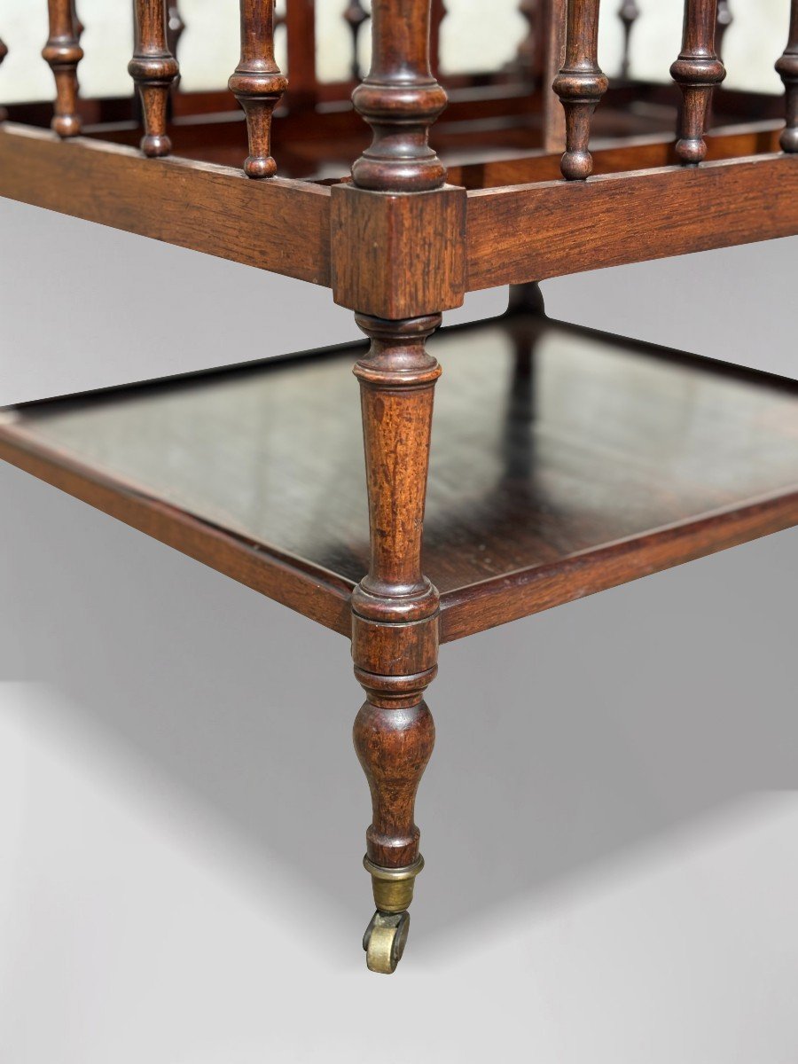 19th Century French Rosewood Canterbury-photo-3