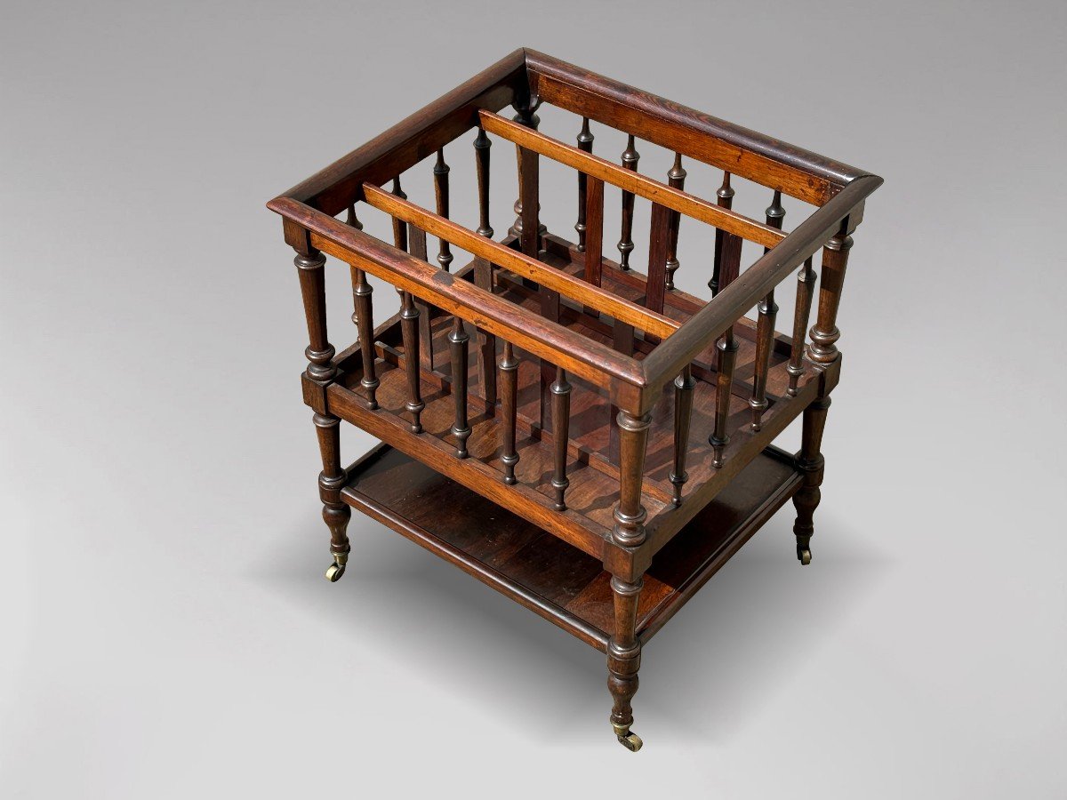 19th Century French Rosewood Canterbury-photo-2