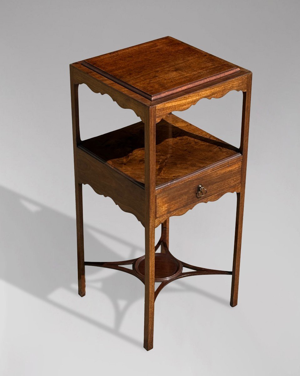 18th Century George III Period Mahogany Wash Stand-photo-3