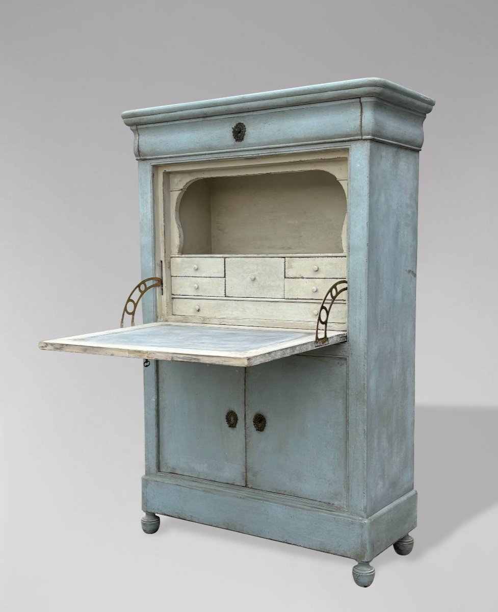 French Painted Escritoire Desk-photo-4