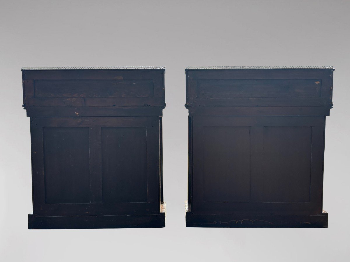 Pair Of Early 19th Century Regency Period Rosewood Chiffoniers-photo-1