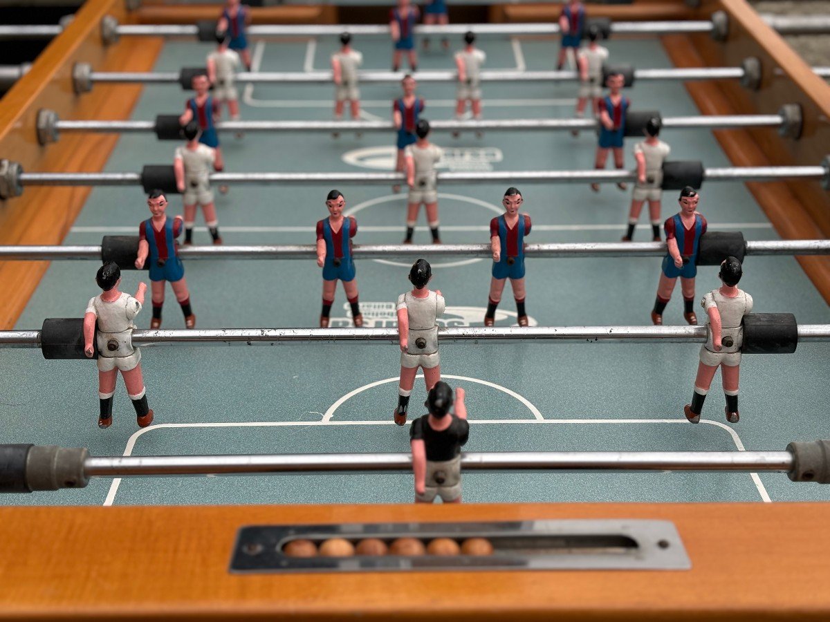 Superbe Table de Baby-Foot Espagnole des Années 1980-photo-1