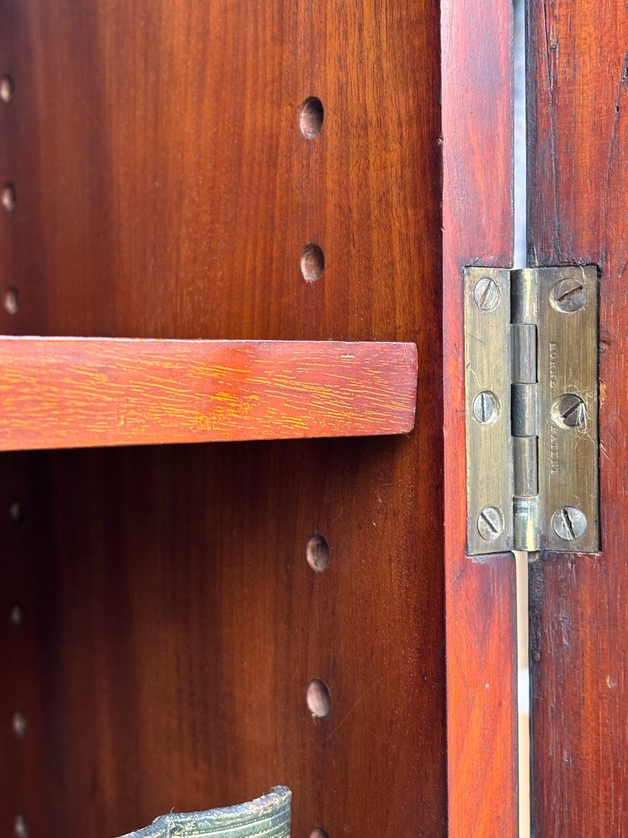 Large 19th Century Mahogany Breakfront Library Bookcase-photo-2