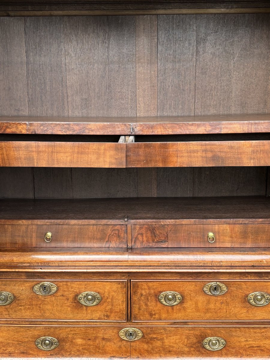 18ème Siècle, Armoire Bombé en Noyer, Pays-Bas-photo-5