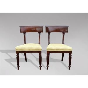 19th Century William IV Period Mahogany Side Chairs