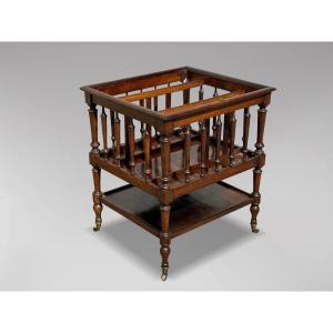 19th Century French Rosewood Canterbury