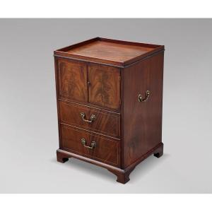 18th Century George III Period Mahogany Bedside Commode