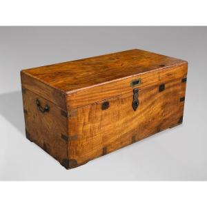 Untouched 19th Century Camphor Wood Traveling Trunk