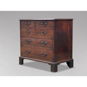 18th Century George III Period Mahogany Chest Of Drawers