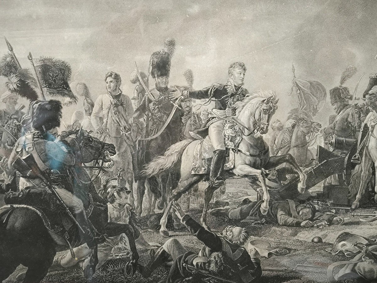 Gravure de 1813 de Jean Godefroy représentant La Bataille d'Austerlitz -photo-1