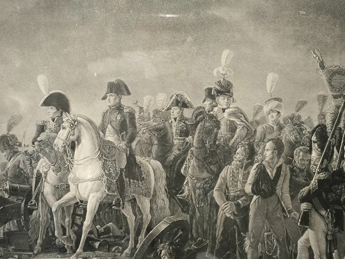 Gravure de 1813 de Jean Godefroy représentant La Bataille d'Austerlitz -photo-2