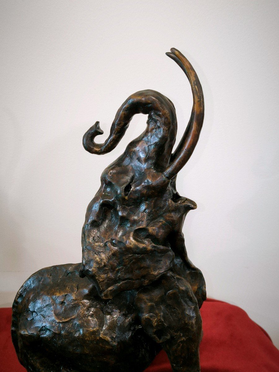 éléphant En Bronze De José Maria David 1995-photo-2