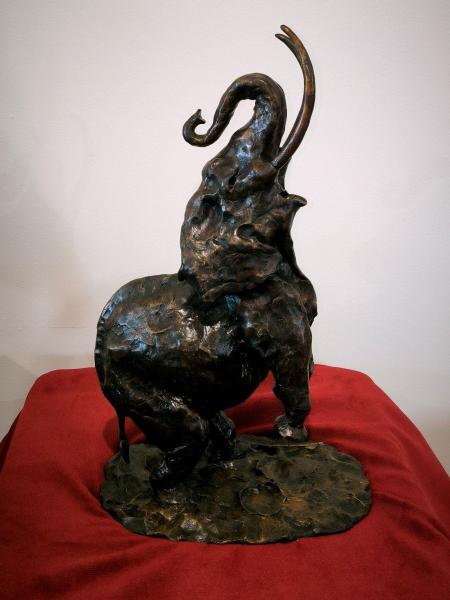 éléphant En Bronze De José Maria David 1995