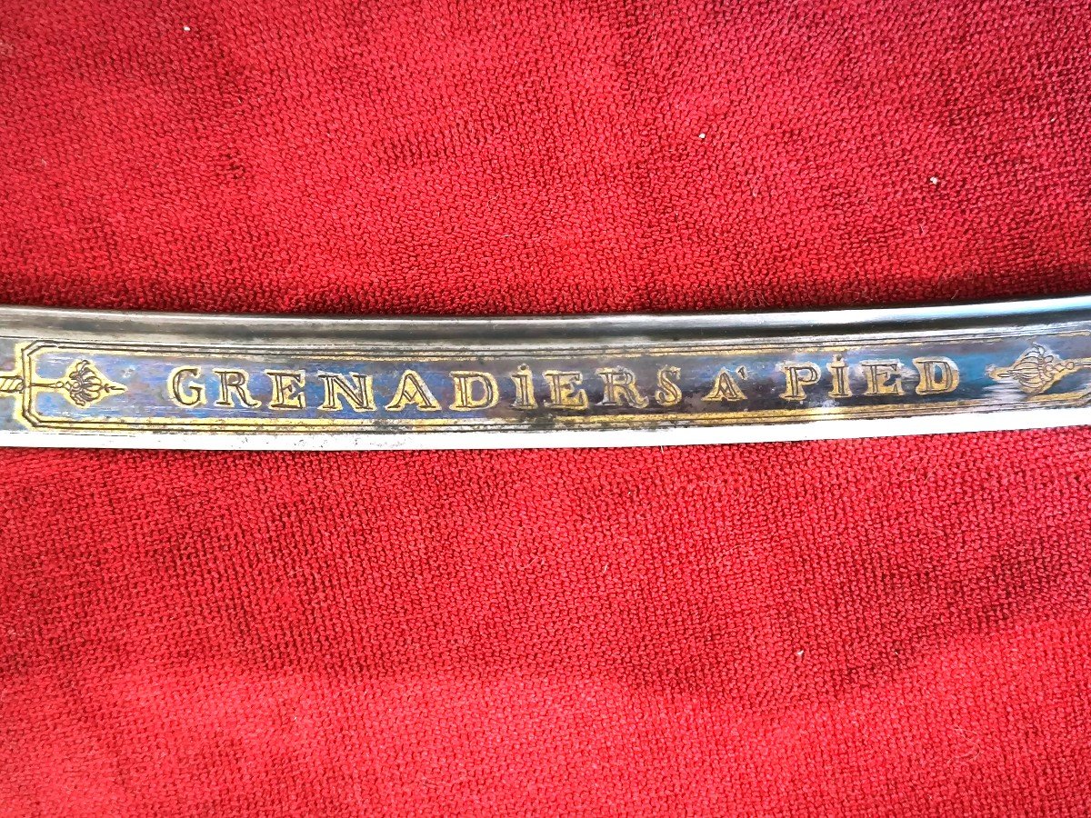 Sabre d'Officier De Grenadiers à Pied De La Garde Impériale Premier Empire 