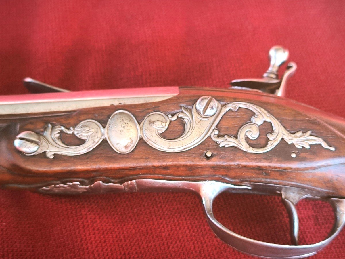 Cavalry Pistol Signed Piraube-photo-3