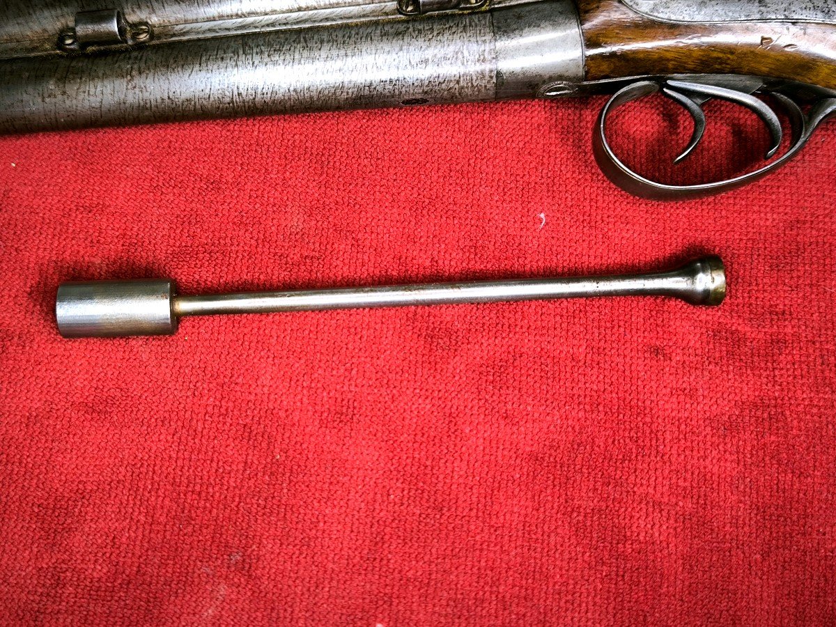 Pistolet Signé Jalabert Lamotte Modèle 1855 Civil De Luxe -photo-4